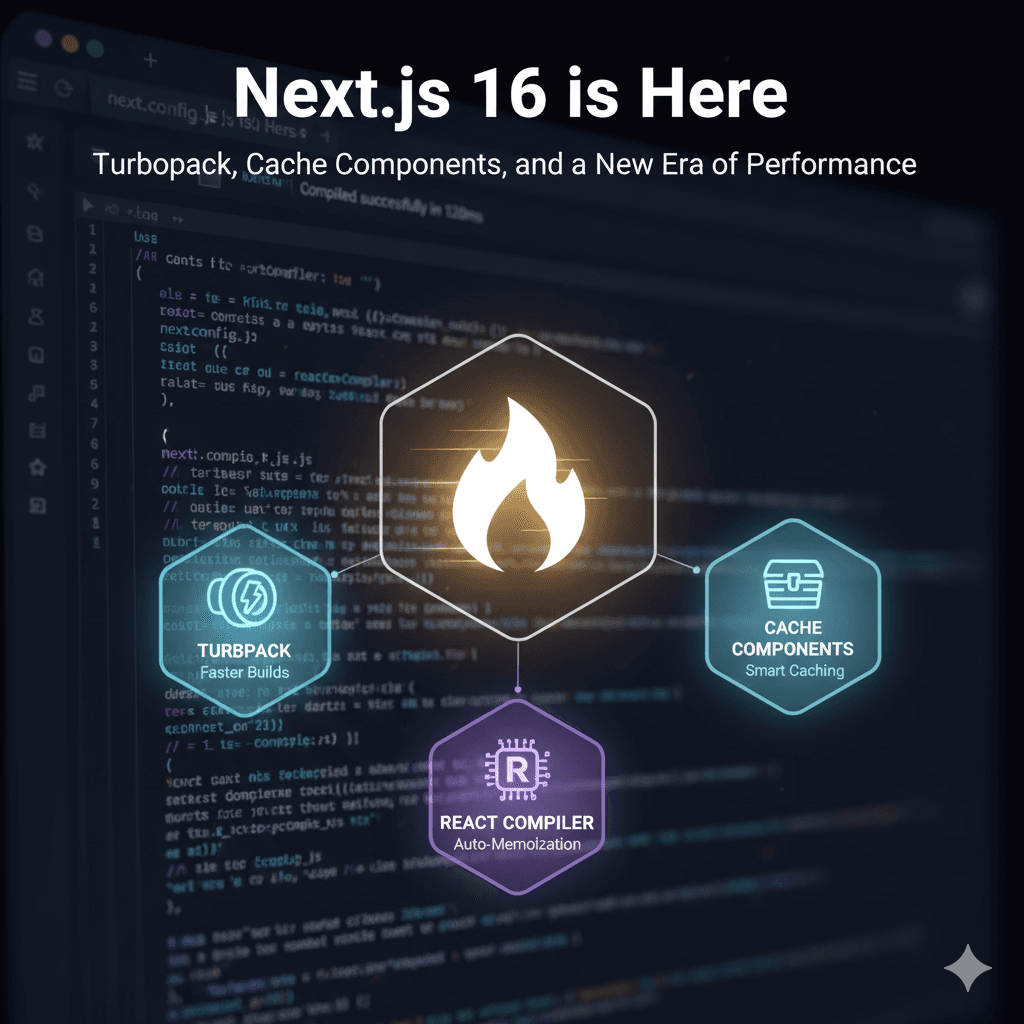 Next.js 16 is Here: Turbopack, Cache Components, and a New Era of Performance